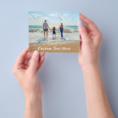 Uw fotoflyer gepersonaliseerd met aangepaste tekst flyer (Hand)