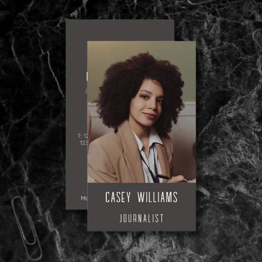 Uw fotojournalistiek Visitekaartje