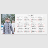 Uw fotokalender 2025 op witte magneet (Voorkant)