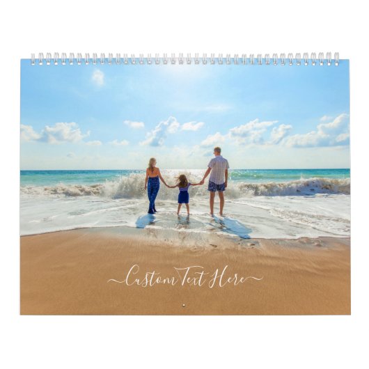 Uw fotokalender cadeau met aangepaste tekst kalender (Hoes)