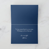 Uw fotokat condoleances sympathie Wenskaart Kaart (Binnen)