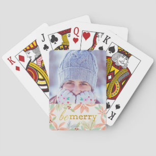 Uw fotokerstdesign speelkaarten