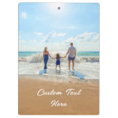 Uw fotoklembord met aangepaste tekst klembord (Achterkant)