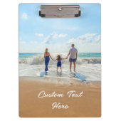 Uw fotoklembord met aangepaste tekst klembord (Voorkant)