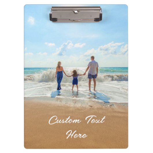 Uw fotoklembord met aangepaste tekst klembord (Voorkant)