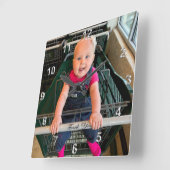 Uw fotoklok met uw Afbeelding of verwijder Vierkante Klok (Hoek)