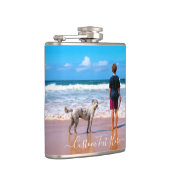 Uw Fotokolf voor huisdieren met aangepaste tekst Heupfles (Rechts)