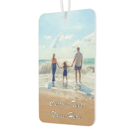 Uw fotoluchtverfrisser met aangepaste tekstnaam luchtverfrisser (Links)