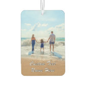 Uw fotoluchtverfrisser met aangepaste tekstnaam luchtverfrisser (Achterkant)