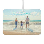 Uw fotoluchtverfrisser met aangepaste tekstnaam luchtverfrisser (Achterkant)