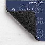 Uw fotonamen Navy Blue 2026 Kalender Muismat (Hoek)