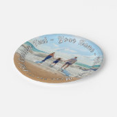 Uw fotopapier Borden met aangepaste tekst Papieren Bordje (Gekanteld)