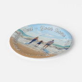 Uw fotopapier Borden met aangepaste tekstnaam Papieren Bordje (Gekanteld)