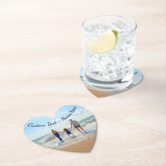 Uw fotopapier Onderzetter met aangepaste tekst (Insitu)