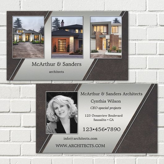 Uw fotoportfolio Architect Visitekaartje