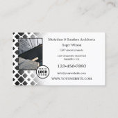 Uw fotoportfolio Logo Architect Visitekaartje (Achterkant)