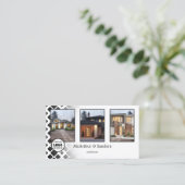 Uw fotoportfolio Logo Architect Visitekaartje (Staand voorkant)