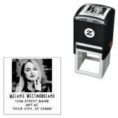 Uw fotoportret #1 naam retouradres zelfinktende stempel (In situ)