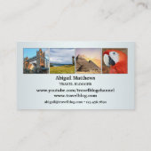 Uw fotoreisagent of blogger-Visitekaartje Visitekaartje (Achterkant)