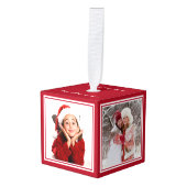 UW FOTO'S aangepast kerstversiering Decoratie (Voorkant hoekig)