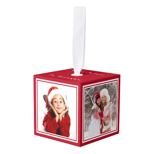 UW FOTO'S aangepast kerstversiering Decoratie (Voorkant hoekig)