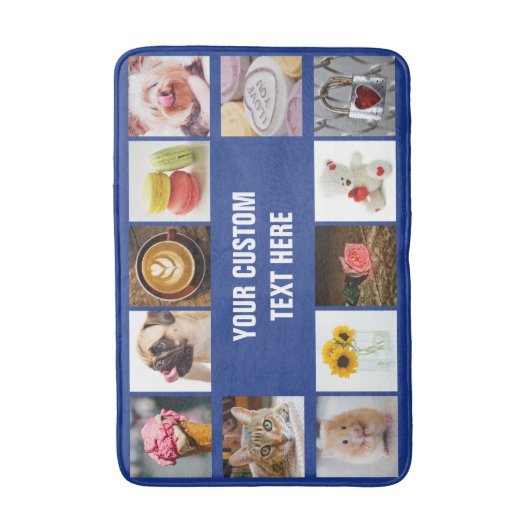 UW FOTO'S aangepaste collage sjabloon badmatten (Voorkant Verticaal)