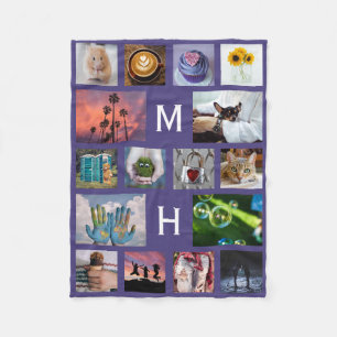 UW FOTOS aangepaste collage sjabloon deken