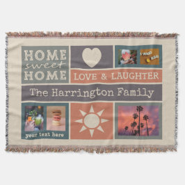 UW FOTO'S aangepaste collage sjabloon deken werpen