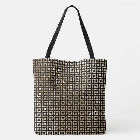 UW FOTO'S aangepaste collage sjabloon gouden boog Tote Bag (Achterkant)