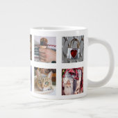UW FOTO'S aangepaste collage sjabloon mok (Rechts)