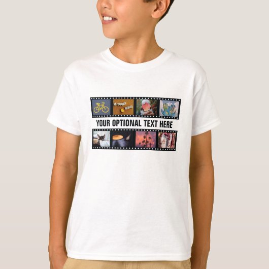 UW FOTO'S aangepaste "filmstrips" kleding T-shirt (Voorkant)