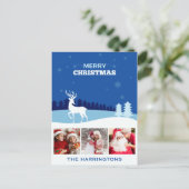 UW FOTO'S aangepaste kerst briefkaart (Staand voorkant)