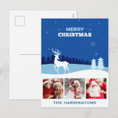 UW FOTO'S aangepaste kerst briefkaart (Voorkant / Achterkant)