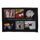 UW FOTO'S aangepaste sjabloon van collage hoesjes Kussensloop (Voorkant)