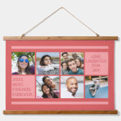 UW FOTOS aangepaste tekst Hangend Wandkleed (Voorkant)