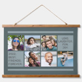 UW FOTOS aangepaste tekst Hangend Wandkleed (Voorkant)