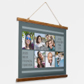 UW FOTOS aangepaste tekst Hangend Wandkleed (Gebogen)