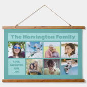 UW FOTOS aangepaste tekst Hangend Wandkleed (Voorkant)