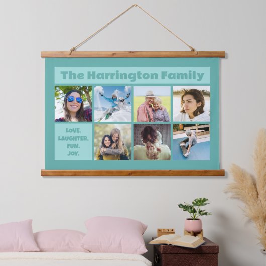 UW FOTOS aangepaste tekst Hangend Wandkleed (Slaapkamer)