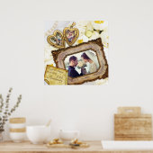 Uw foto's Antiek Lijst Jubileum Poster (Keuken)