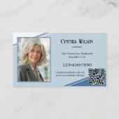 Uw foto's Blauwe Moderne Architect Visitekaartje (Achterkant)