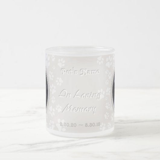 Uw foto's Cat Memorial Paw drukt zand Mok (Center)