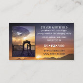 Uw Foto's Celestial SciFi Astrologer Visitekaartje (Achterkant)