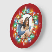 Uw foto's die kerstpannen vormen grote klok (Hoek)