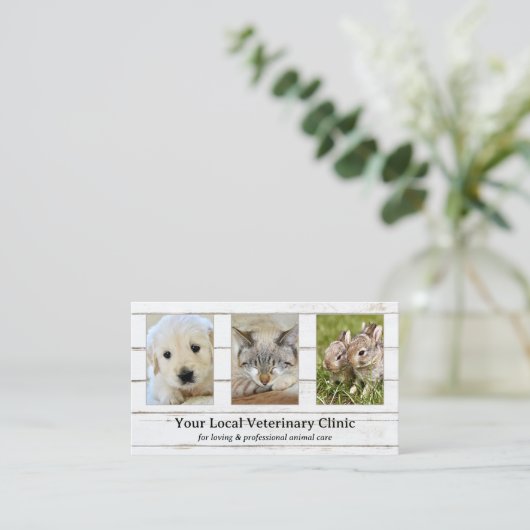 Uw foto's Dierlijke Diergeneeskundige Klinische Aa Visitekaartje (Staand voorkant)