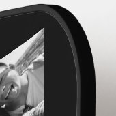 UW FOTO'S draaien aangepaste B & W-monogram om Pickleball Paddle (Links Detail)