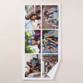 UW FOTO'S EN aangepaste badhanddoek KLEUREN (Badhanddoek)