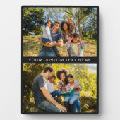 UW FOTO'S EN aangepaste TEKST-plak Fotoplaat (voorkant)