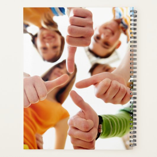 UW FOTO'S EN aangepaste TEKST-planner Planner (Achterkant)