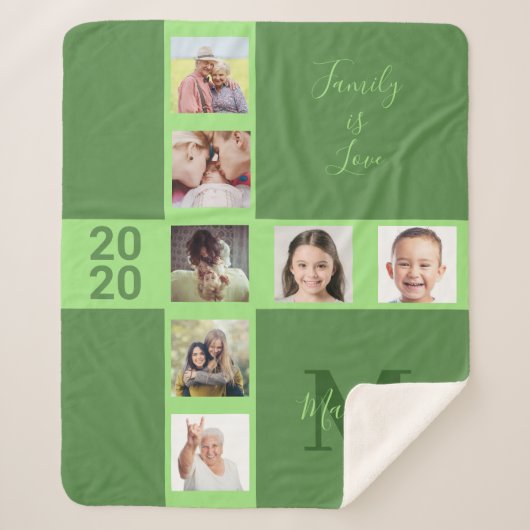 UW foto's en aangepaste tekstafdruk Sherpa Deken (Voorkant)